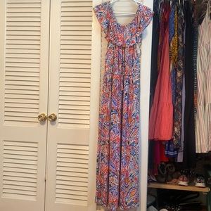 Multicolored long dress